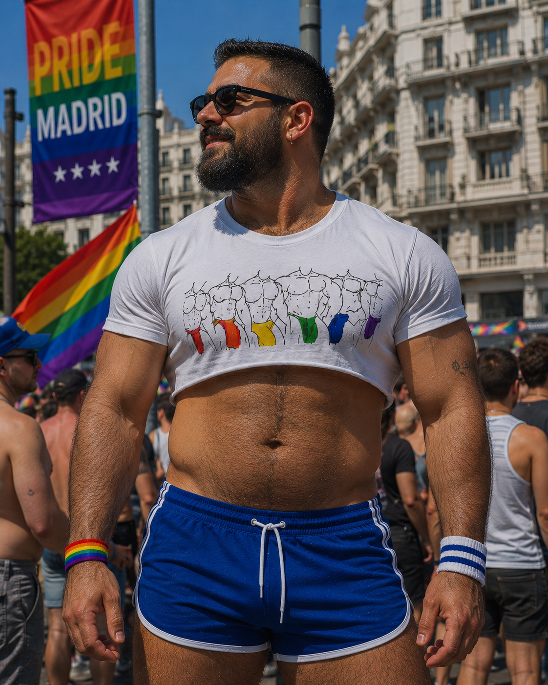 Pride crop top model 1